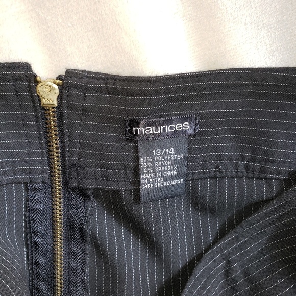 Maurice's Pinstripe Fit and Flare Shirt - Picture 6 of 6